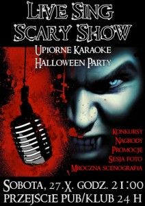 Halloween 2012, impreza halloween, rock, klub, pub, live sing, karaoke,